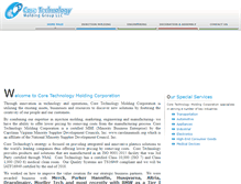 Tablet Screenshot of coretechnologycorp.com